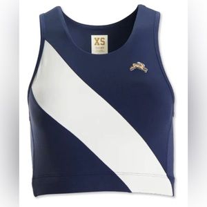 TRACK SMITH - Wome’s Bell Lap Top - Color: Ivory/Navy Size: Xs.